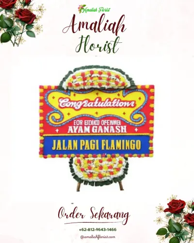 Bunga Papan Congratulation di Pangkat